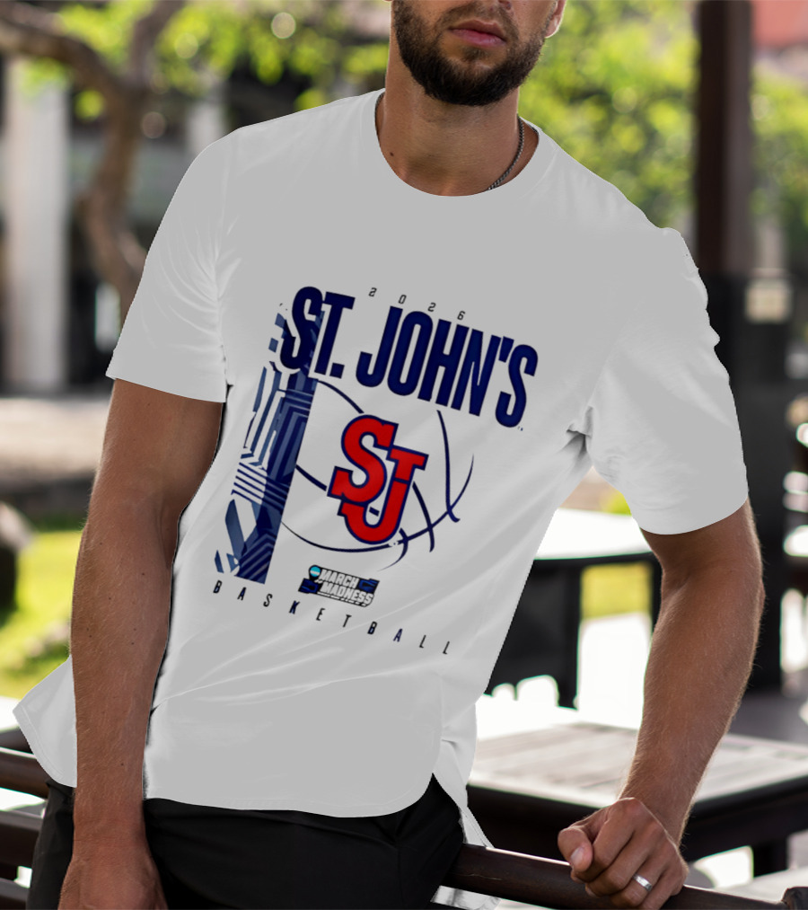 St. John's Red Storm NCAA 2026 March Madness Basketball SJ T-Shirt
