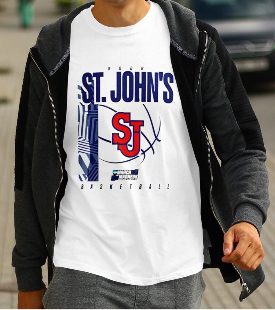 St. John's Red Storm NCAA 2026 March Madness Basketball SJ T-Shirt