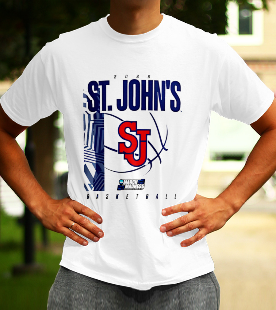 St. John's Red Storm NCAA 2026 March Madness Basketball SJ T-Shirt