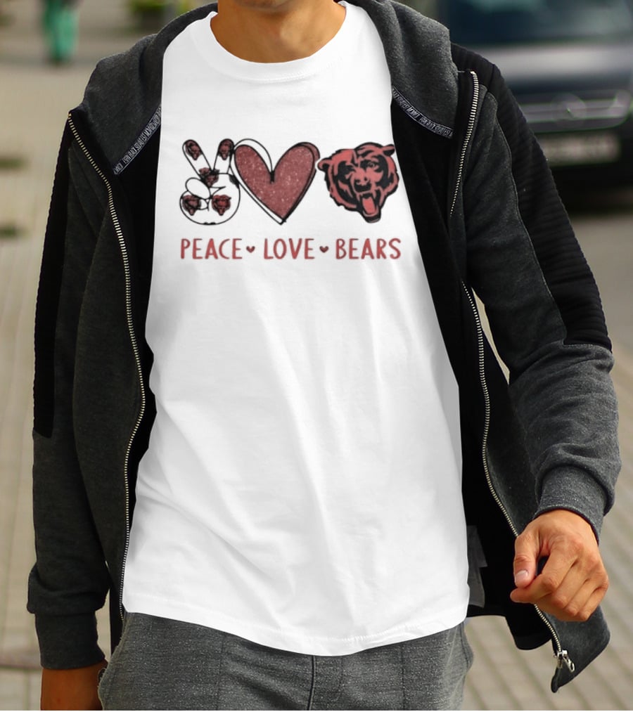 Peace Love Chicago Bears T-Shirt