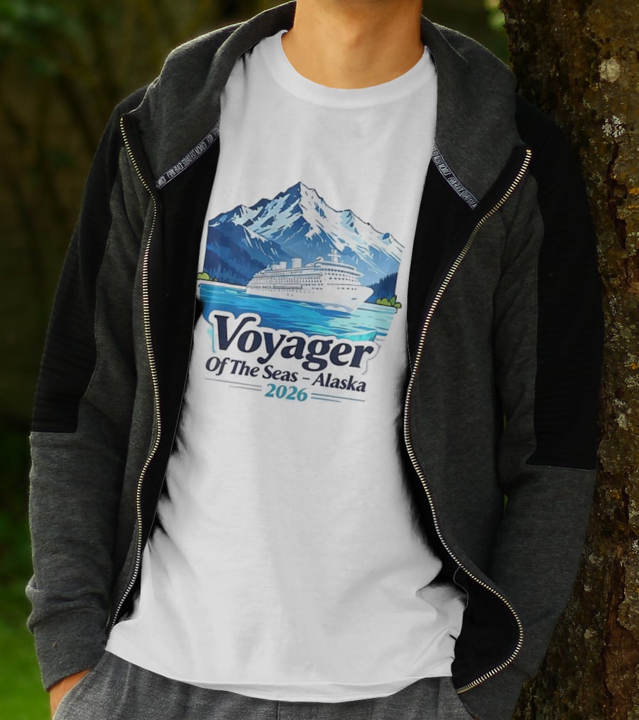 Voyager Of The Seas Alaska 2026 Cruise Adventure Glacier Voyage T-Shirt