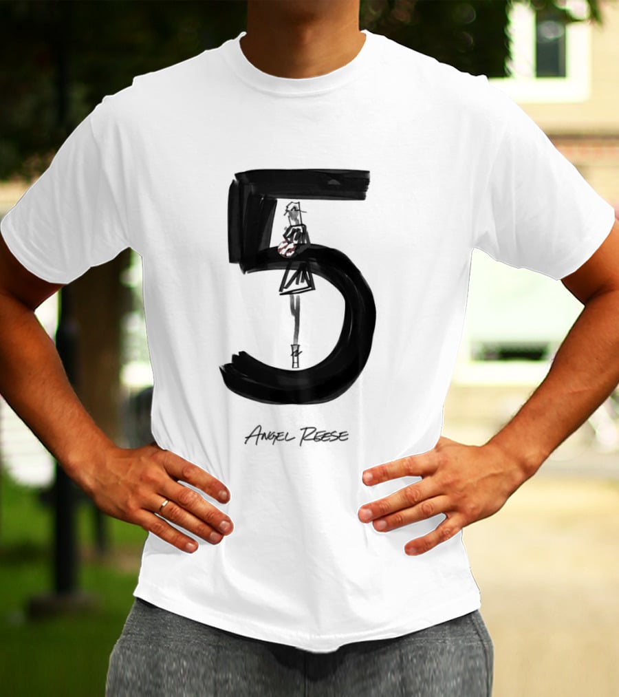 Angel Reese 5 Chicago Sky Basketball T-Shirt