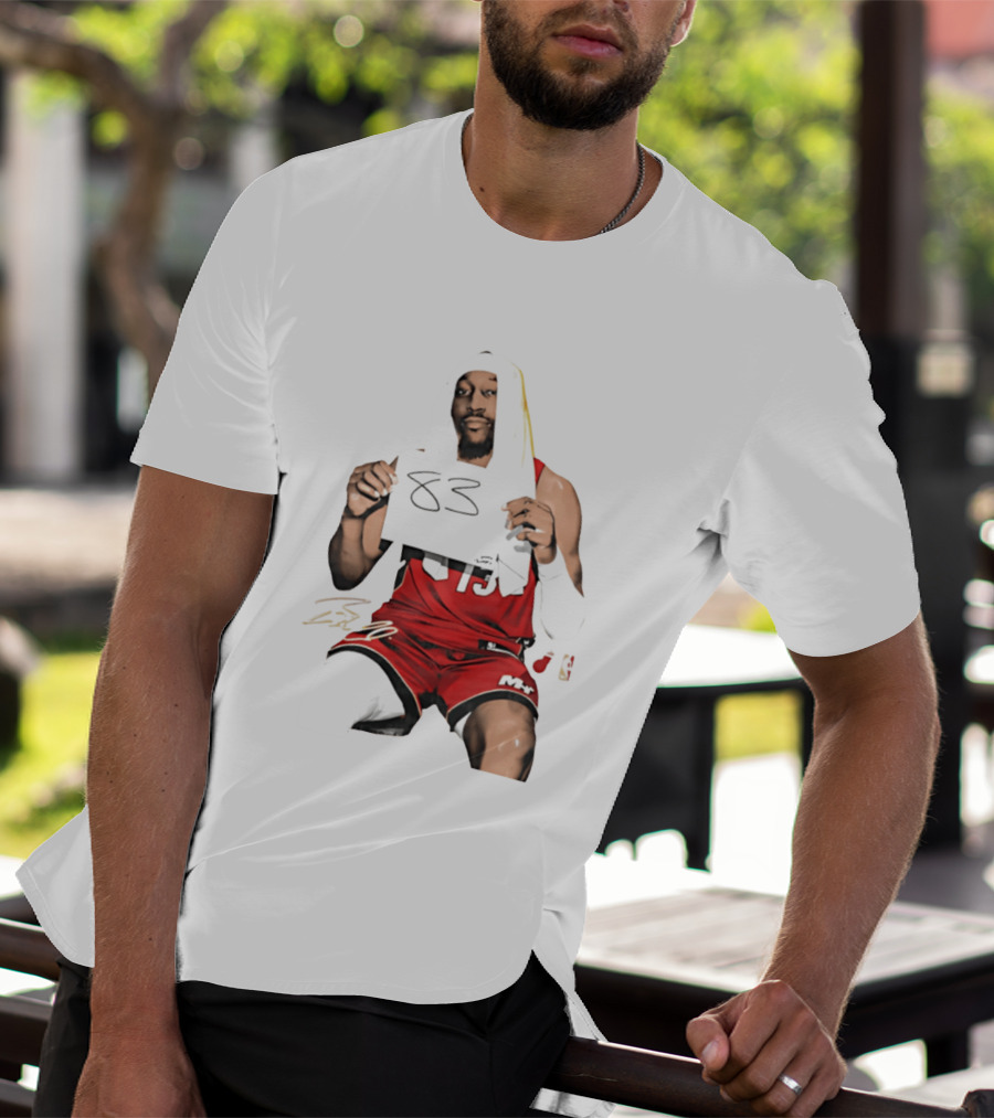 Bam 83 Miami Heat Bam Adebayo 13 Player Collage T-Shirt