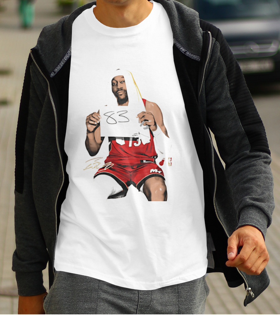 Bam 83 Miami Heat Bam Adebayo 13 Player Collage T-Shirt
