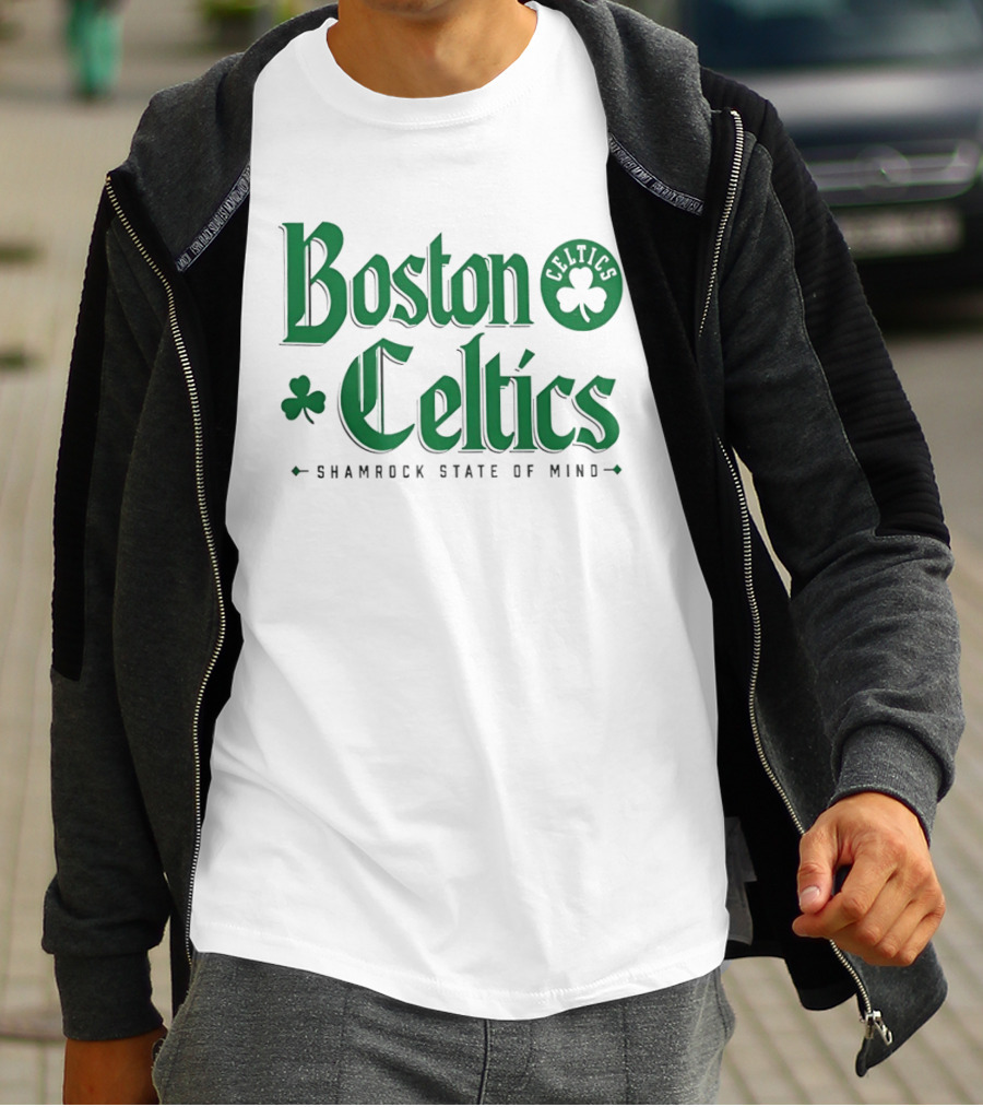 Boston Celtics Shamrock State Of Mind St Patrick's Day T-Shirt