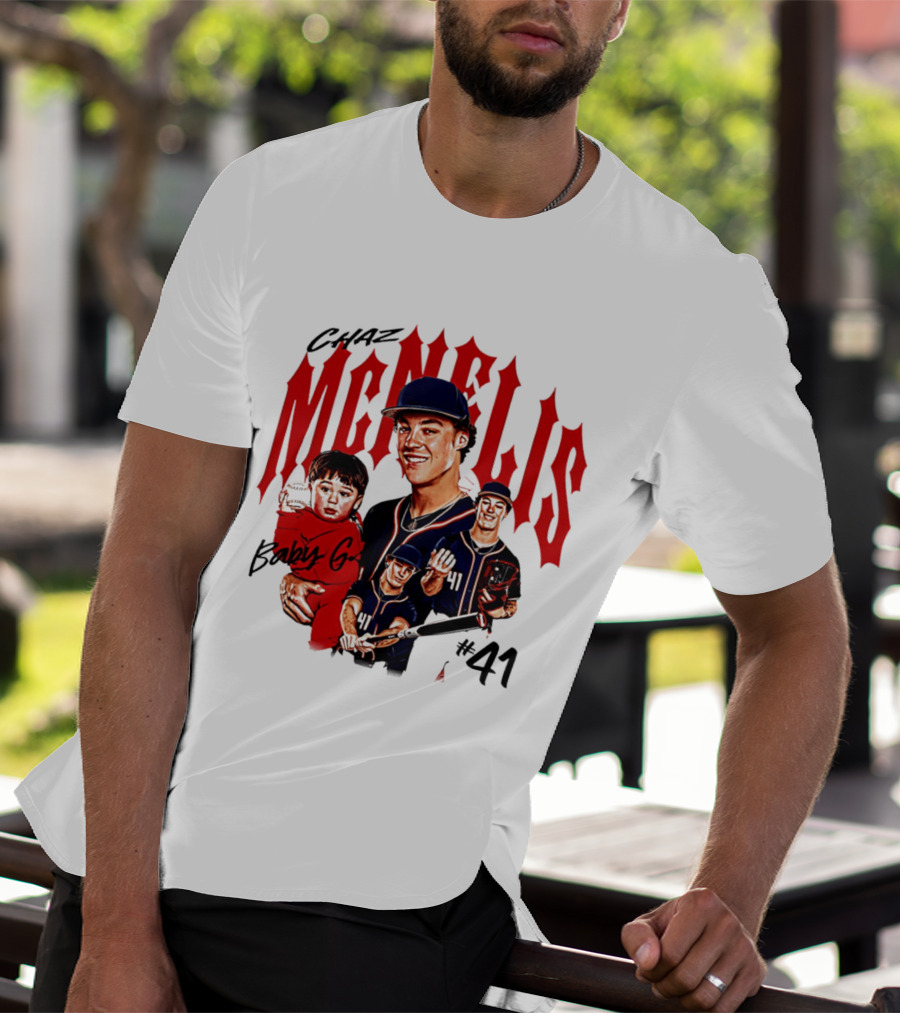 Chaz McNelis Baby G Arizona Baseball Player #41 Collage T-Shirt