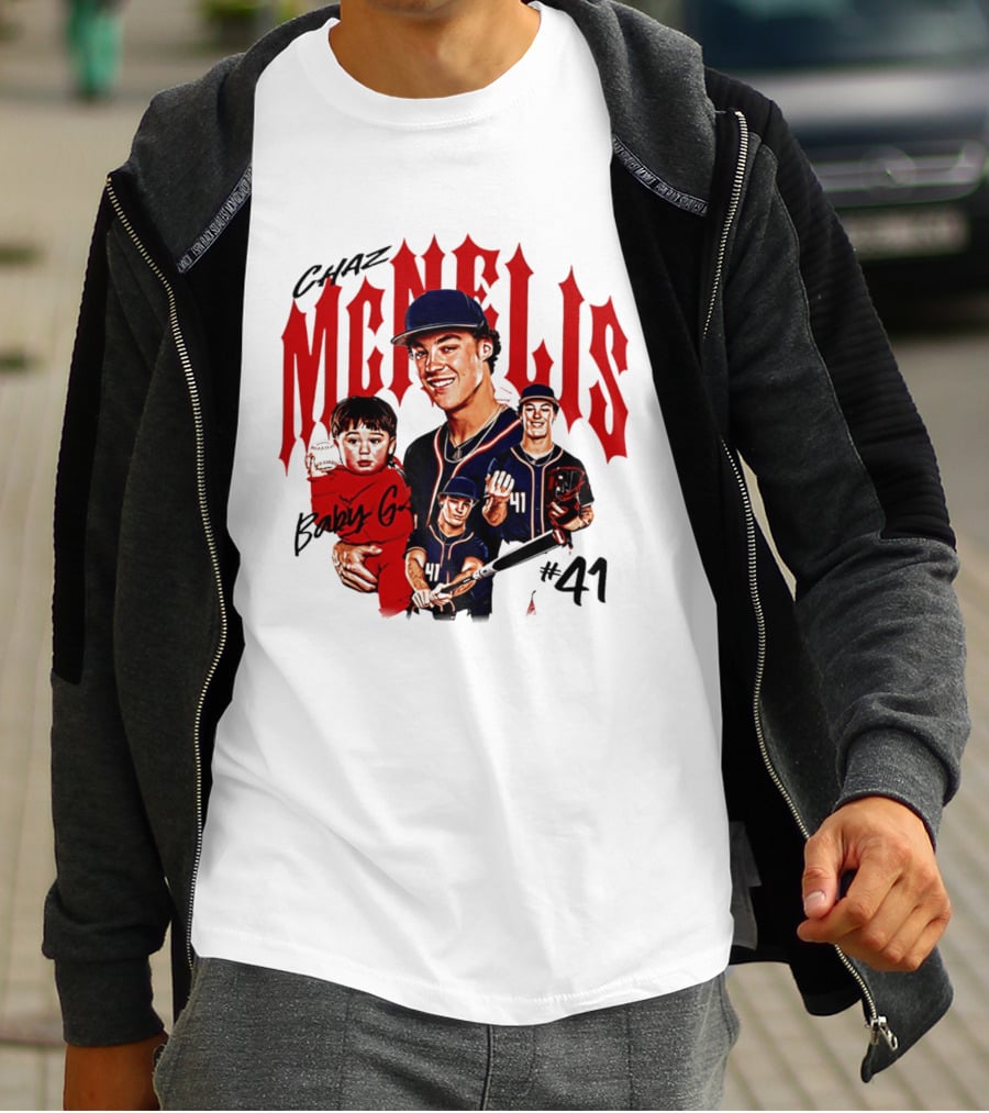 Chaz McNelis Baby G Arizona Baseball Player #41 Collage T-Shirt