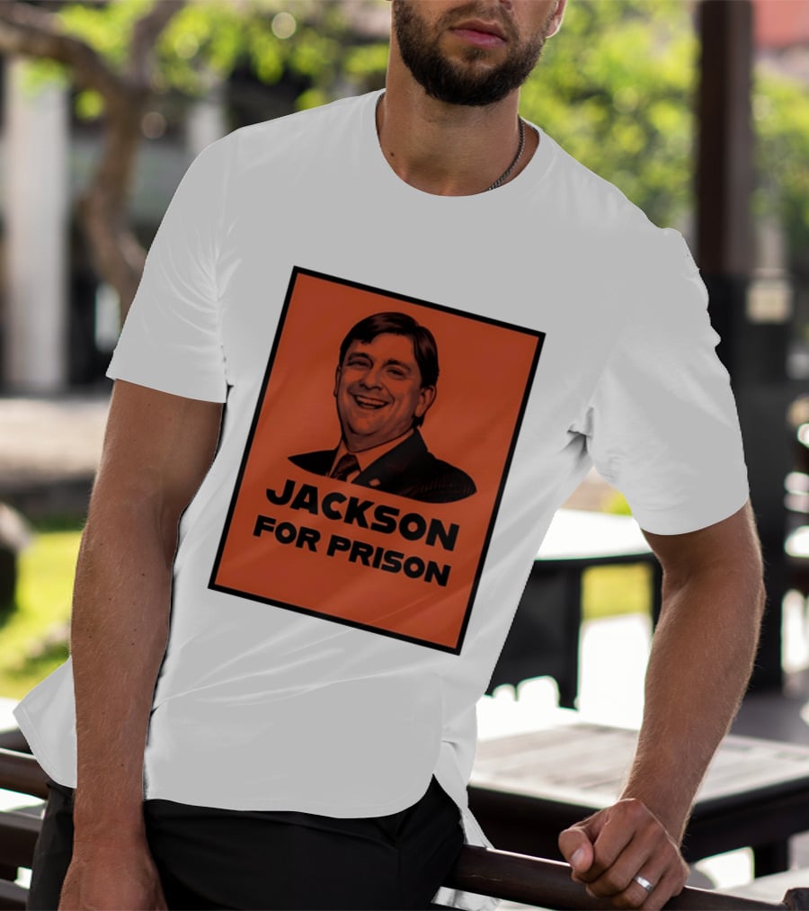 Jackson For Prison Political Satire Red T-Shirt