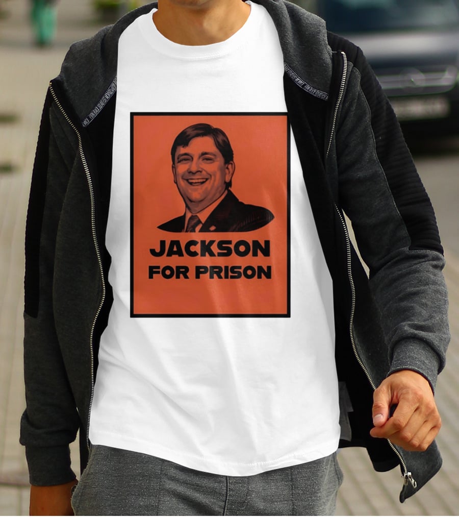 Jackson For Prison Political Satire Red T-Shirt
