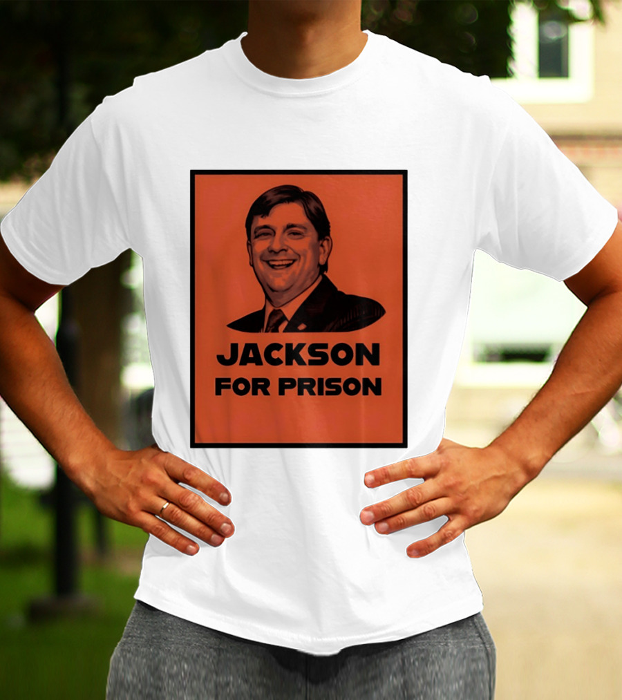 Jackson For Prison Political Satire Red T-Shirt