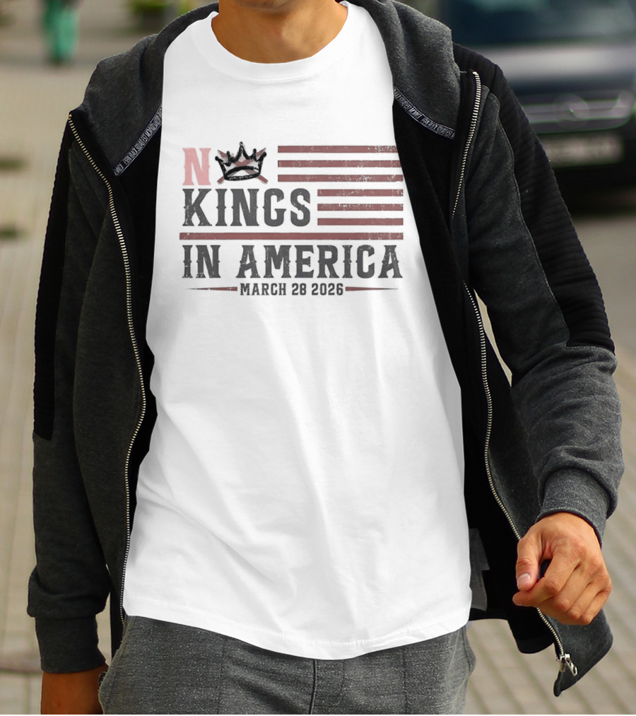 No Kings In America Crown March 28 2026 T-Shirt