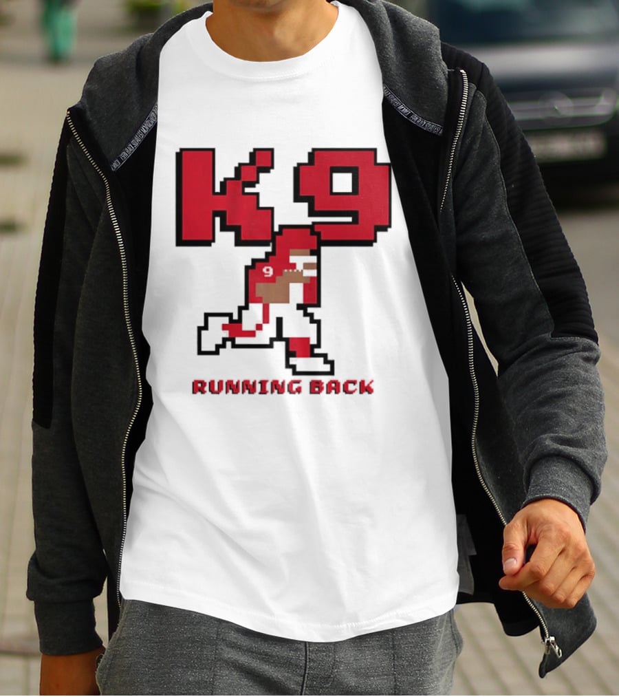 Kenneth Walker III K9 Running Back Pixel Art Kansas City Chiefs T-Shirt