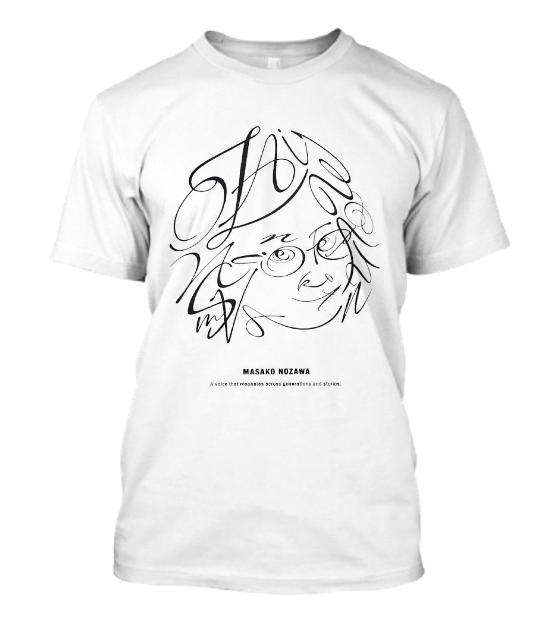 Masako Nozawa Signature Sketch Iconic Voice Across Generations T-Shirt