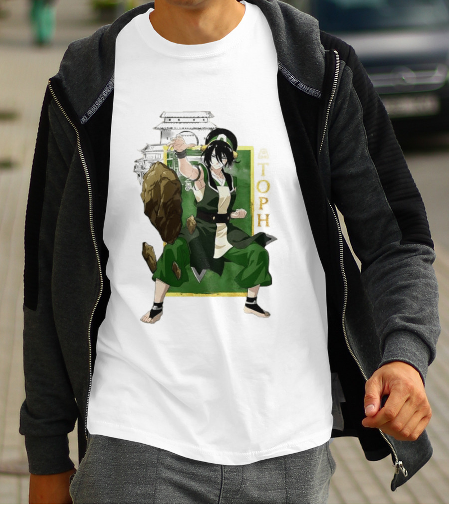 Toph Beifong Earthbending Avatar Character Art With Ba Sing Se T-Shirt