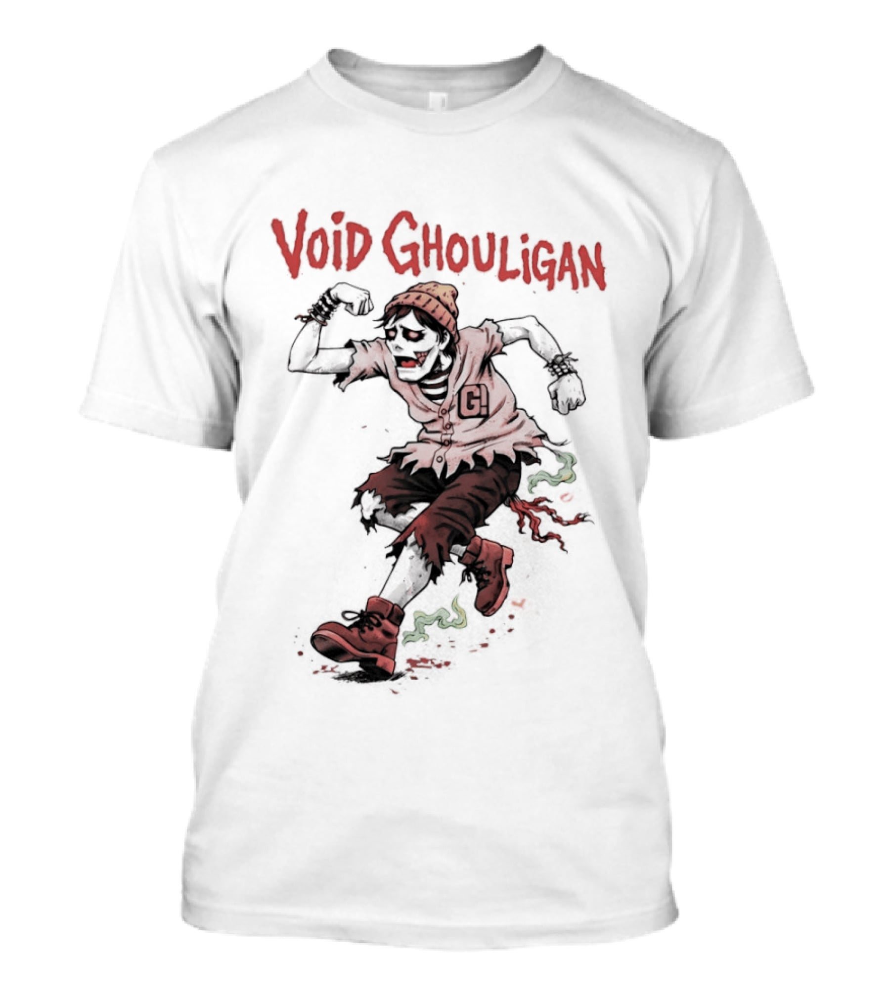 Void Ghouligan Zombie Halloween Character Running T-Shirt