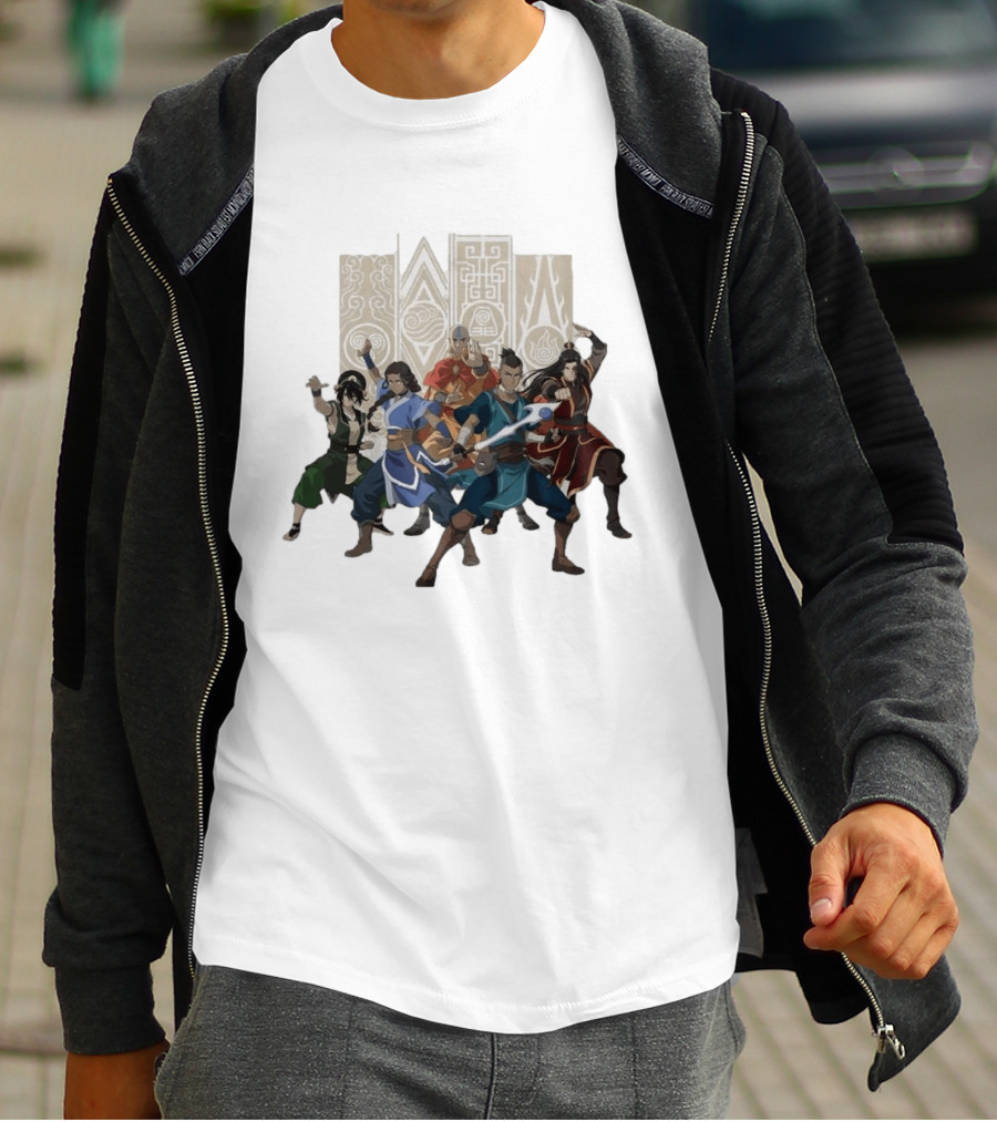 Complex Pop Avatar The Last Airbender Team Avatar Adults First Look T-Shirt