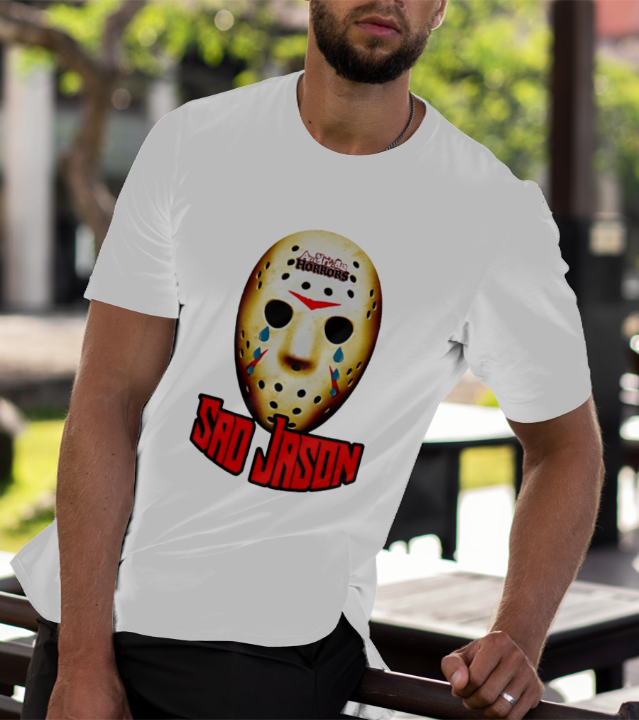 Astros Horrors Sad Jason Voorhees Mask Baseball Tears T-Shirt