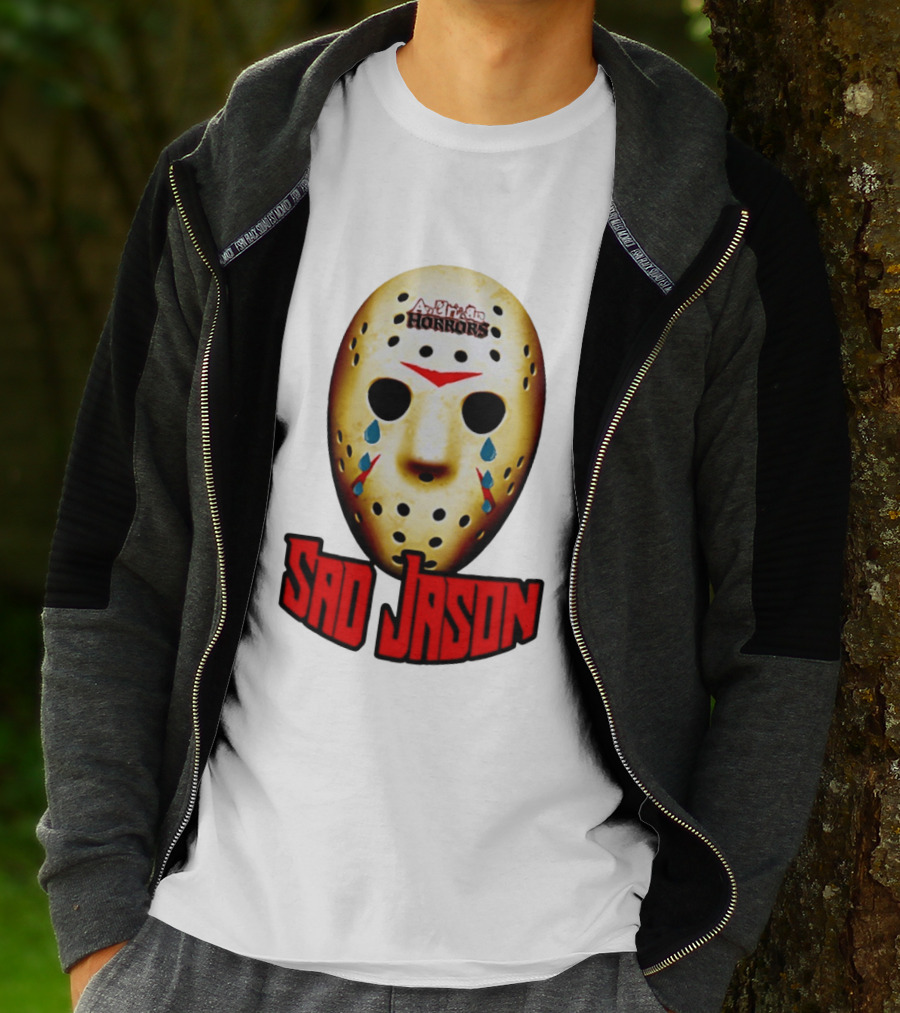 Astros Horrors Sad Jason Voorhees Mask Baseball Tears T-Shirt