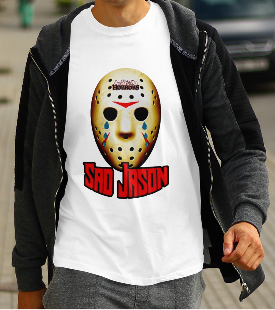 Astros Horrors Sad Jason Voorhees Mask Baseball Tears T-Shirt