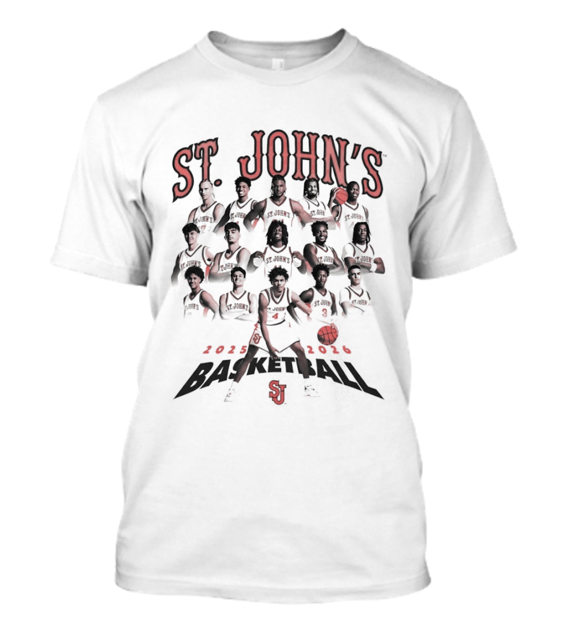 St John's Basketball 2025 2026 Team SJ T-Shirt