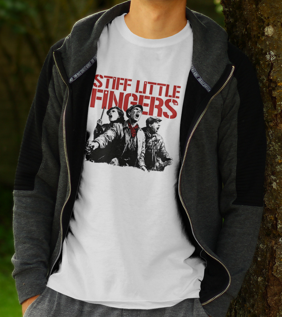 Stiff Little Fingers Raise Your Voice Tour Ecru T-Shirt