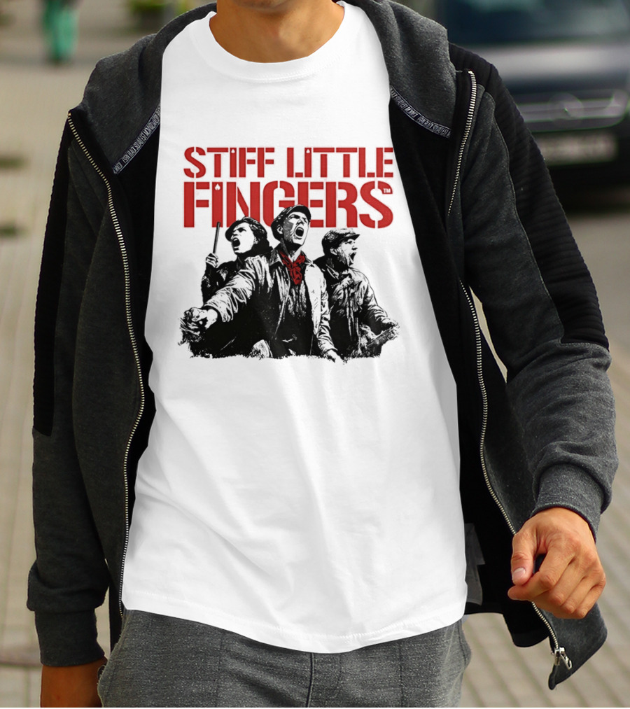 Stiff Little Fingers Raise Your Voice Tour Ecru T-Shirt
