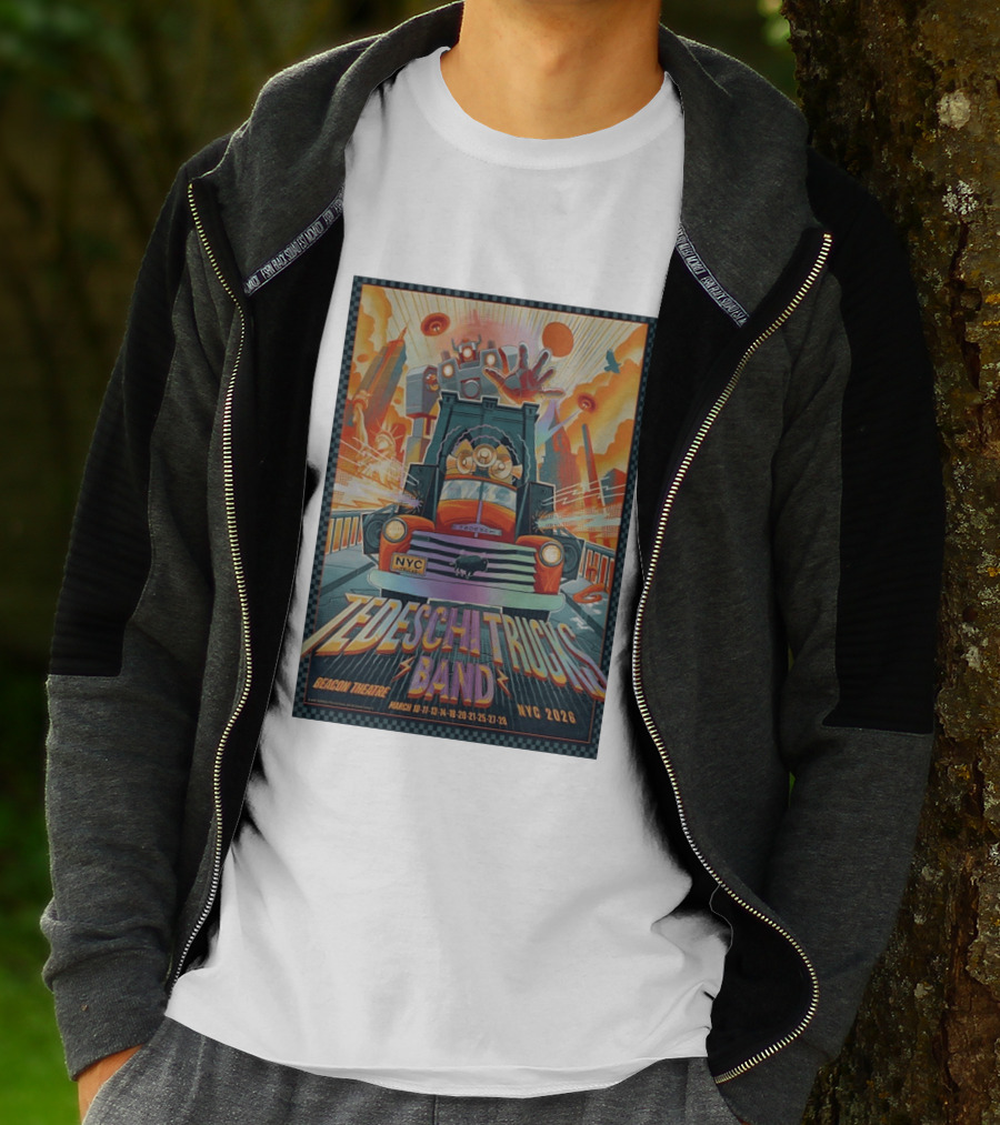 Tedeschi Trucks Band NYC Beacon Theatre March 2026 Robot Truck T-Shirt