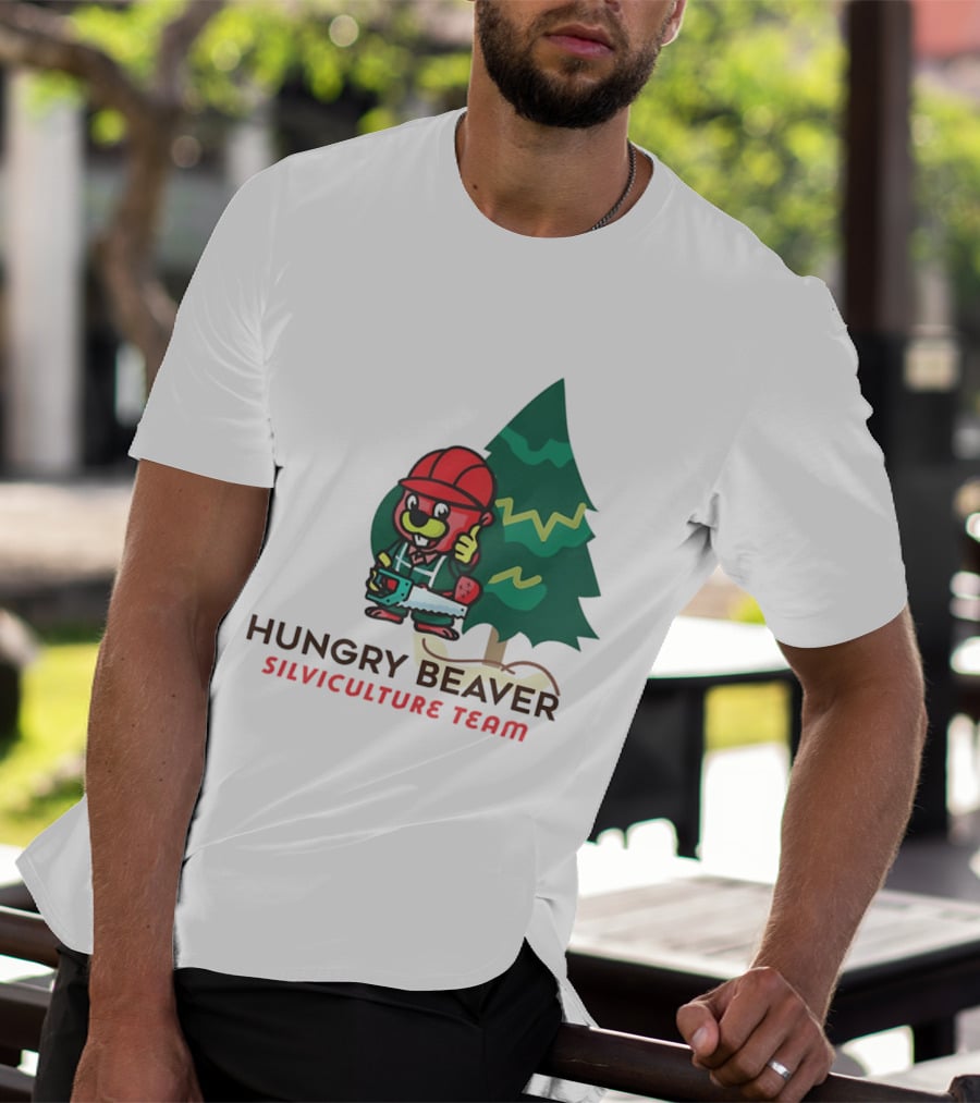 Hungry Beaver Silviculture Team Chainsaw And Tree T-Shirt