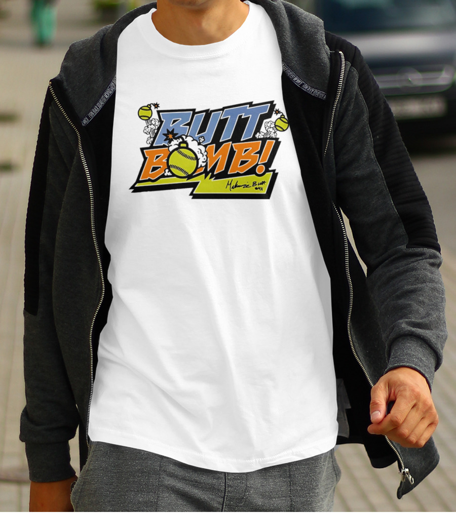 Butt Bomb Softball Explosion Melanie Butt Vols T-Shirt