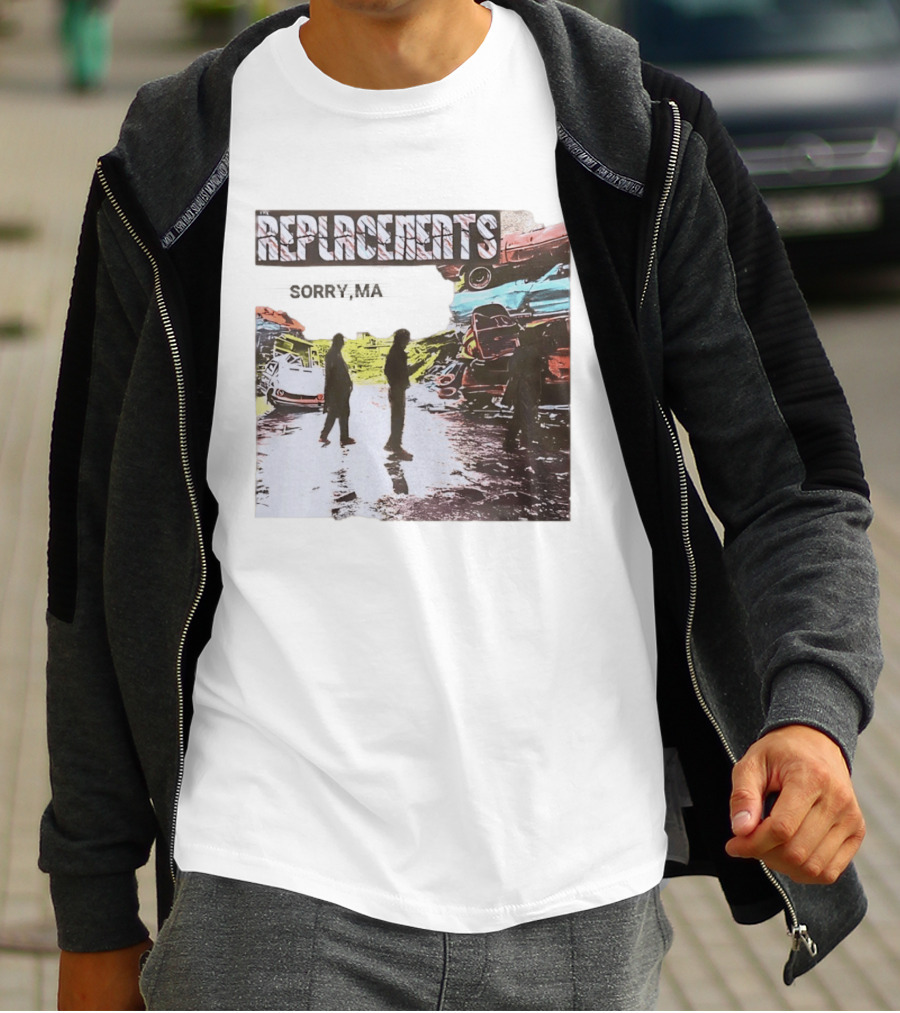 Replacements Sorry Ma Forgot To Take Out The Trash Album Cover Rustic Junkyard Scene T-Shirt