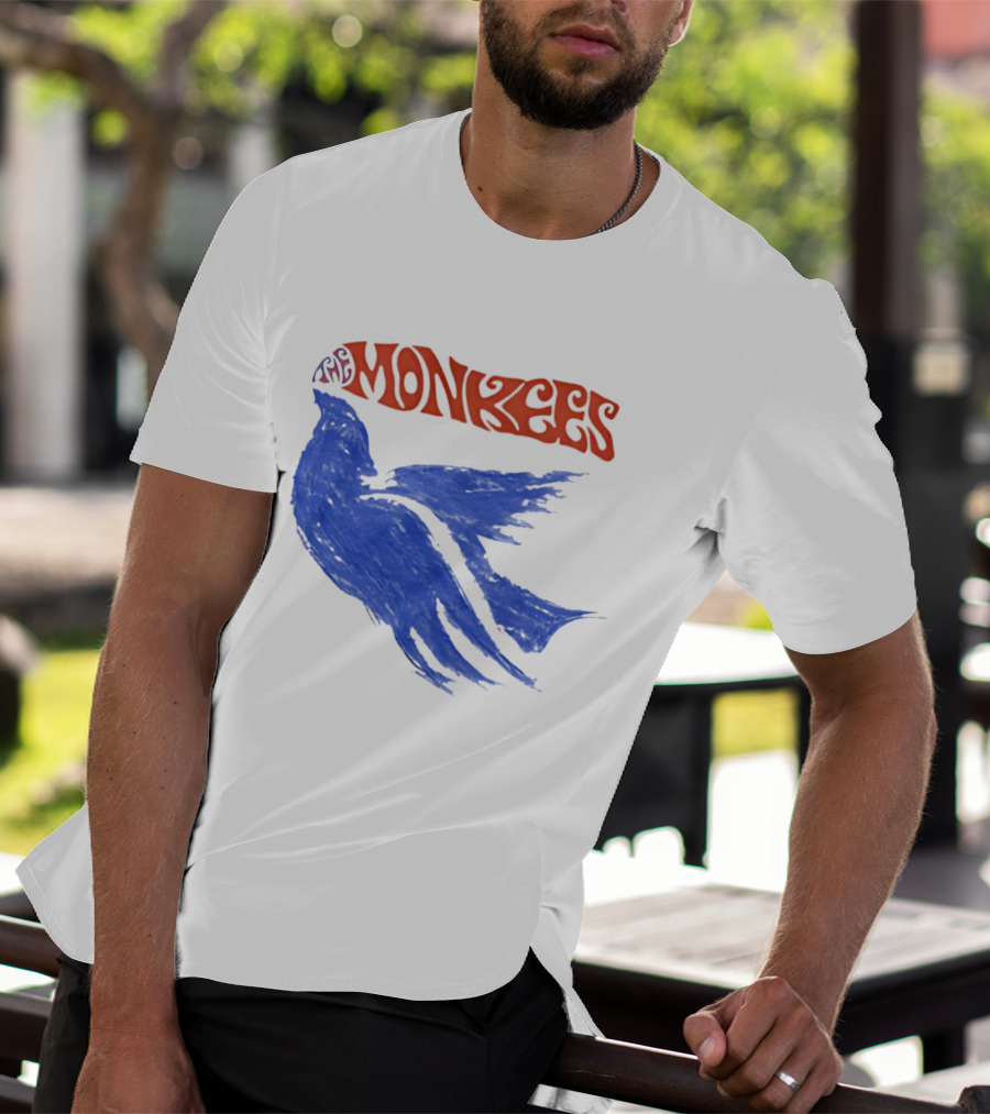 Monkees Psychedelic Dove Rock Band Iconography T-Shirt
