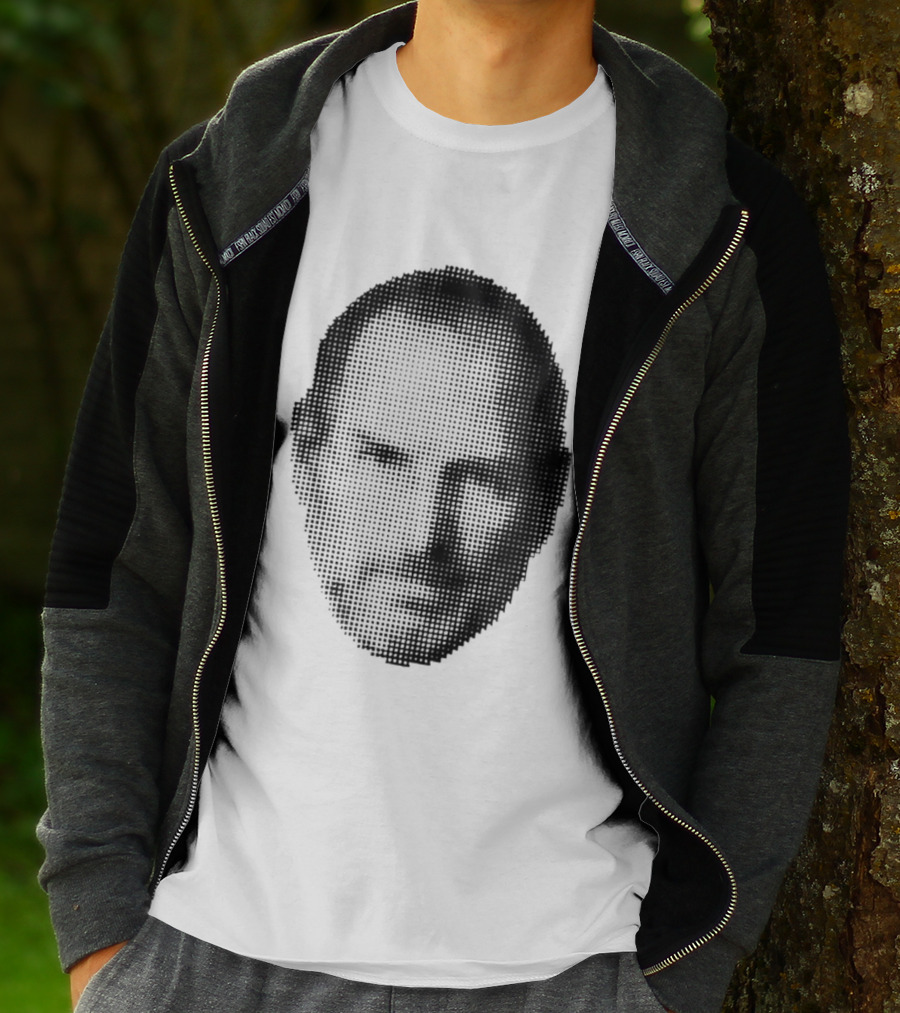Thinking Differently Steve Jobs Portrait Dot Matrix T-Shirt