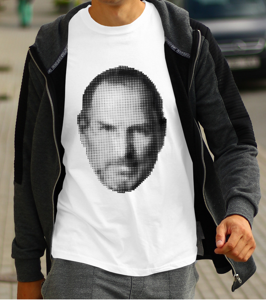 Thinking Differently Steve Jobs Portrait Dot Matrix T-Shirt