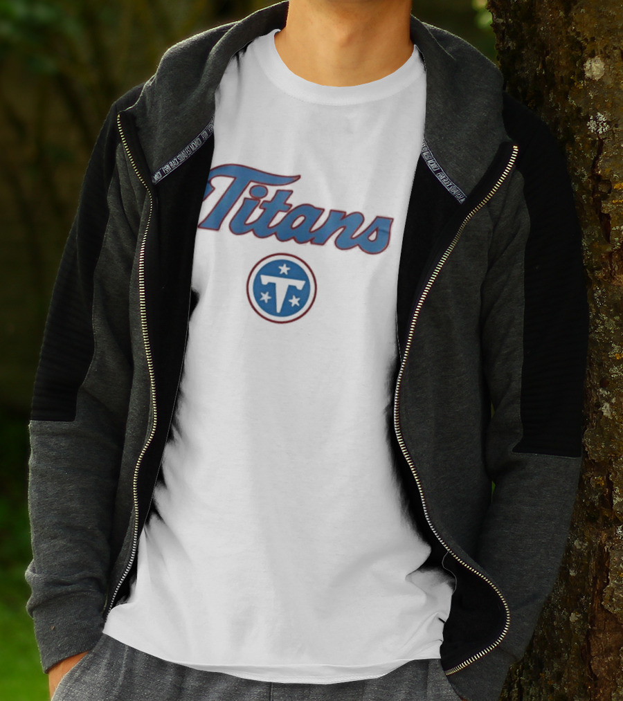 Titans Stars Logo Three Stars Blue T-Shirt
