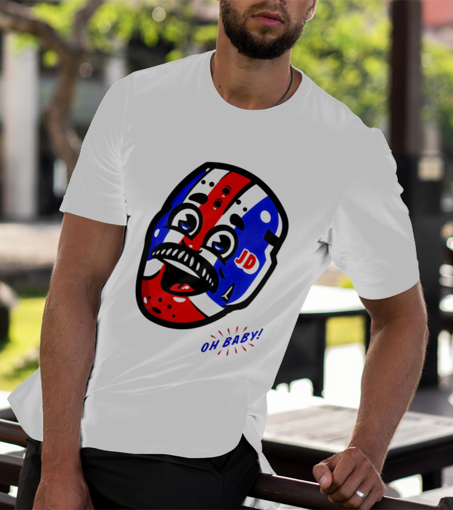 New York Rangers Goalie Mask JD Oh Baby Happy Friday T-Shirt