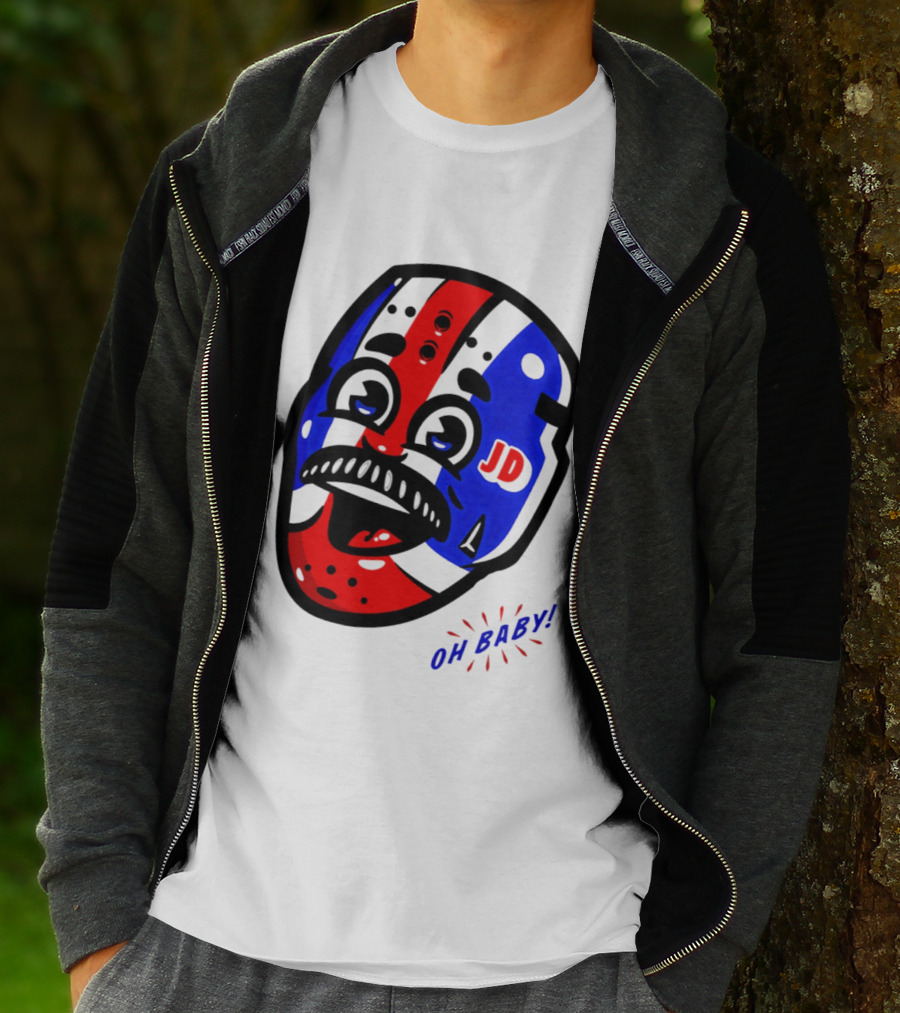 New York Rangers Goalie Mask JD Oh Baby Happy Friday T-Shirt