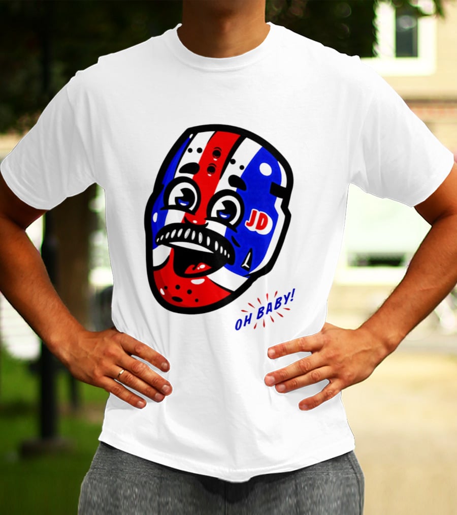 New York Rangers Goalie Mask JD Oh Baby Happy Friday T-Shirt
