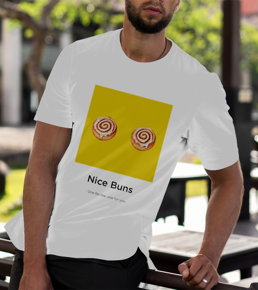 Nice Buns One For Me One For You Cinnamon Roll Pair T-Shirt