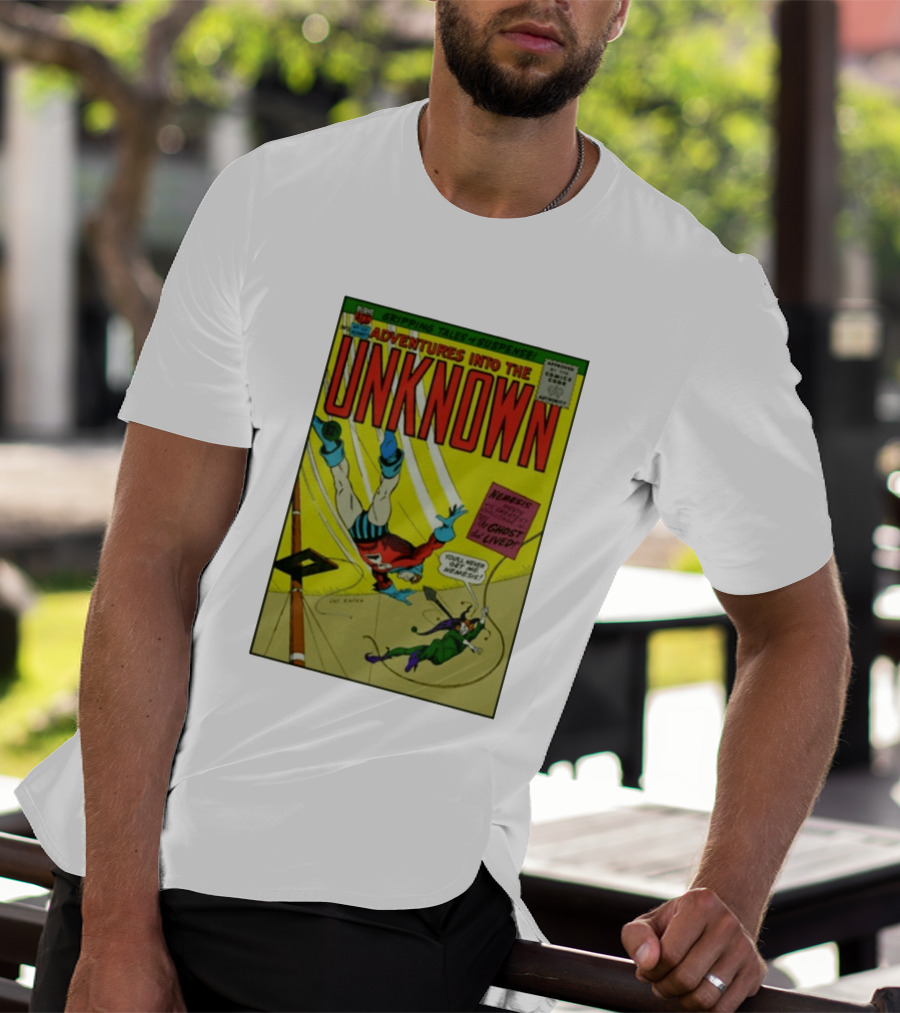 Adventures Into The Unknown Gripping Tales Of Suspense Nemesis Ghost That Lived 1960s Comic Vintage Cover T-Shirt