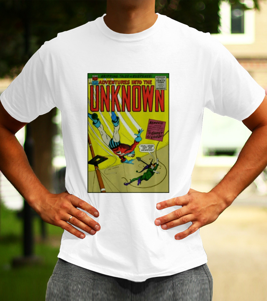 Adventures Into The Unknown Gripping Tales Of Suspense Nemesis Ghost That Lived 1960s Comic Vintage Cover T-Shirt