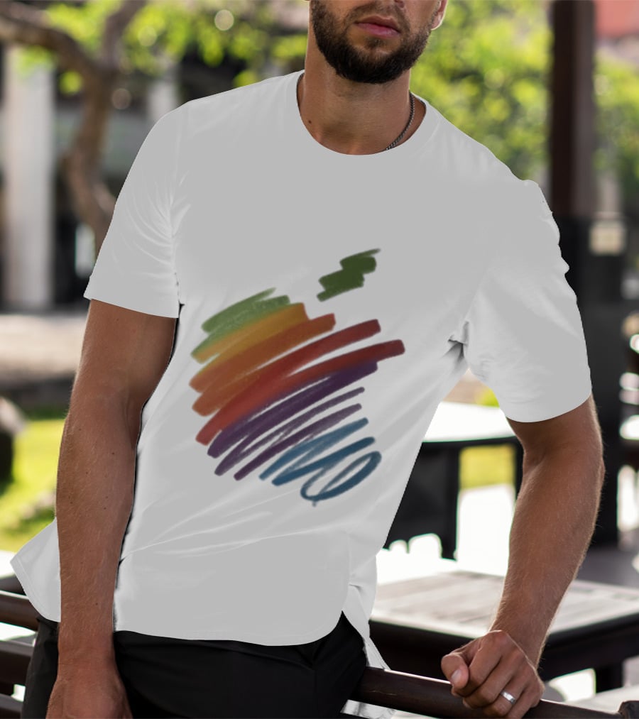 Apple 50th Anniversary Rainbow Logo Classic Multicolor 2026 T-Shirt