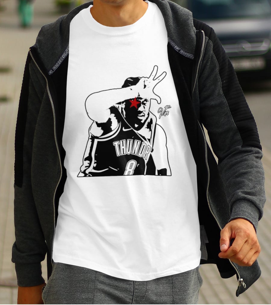 Jalen Williams JDub OKC Thunder NBA Three Point Celebration T-Shirt