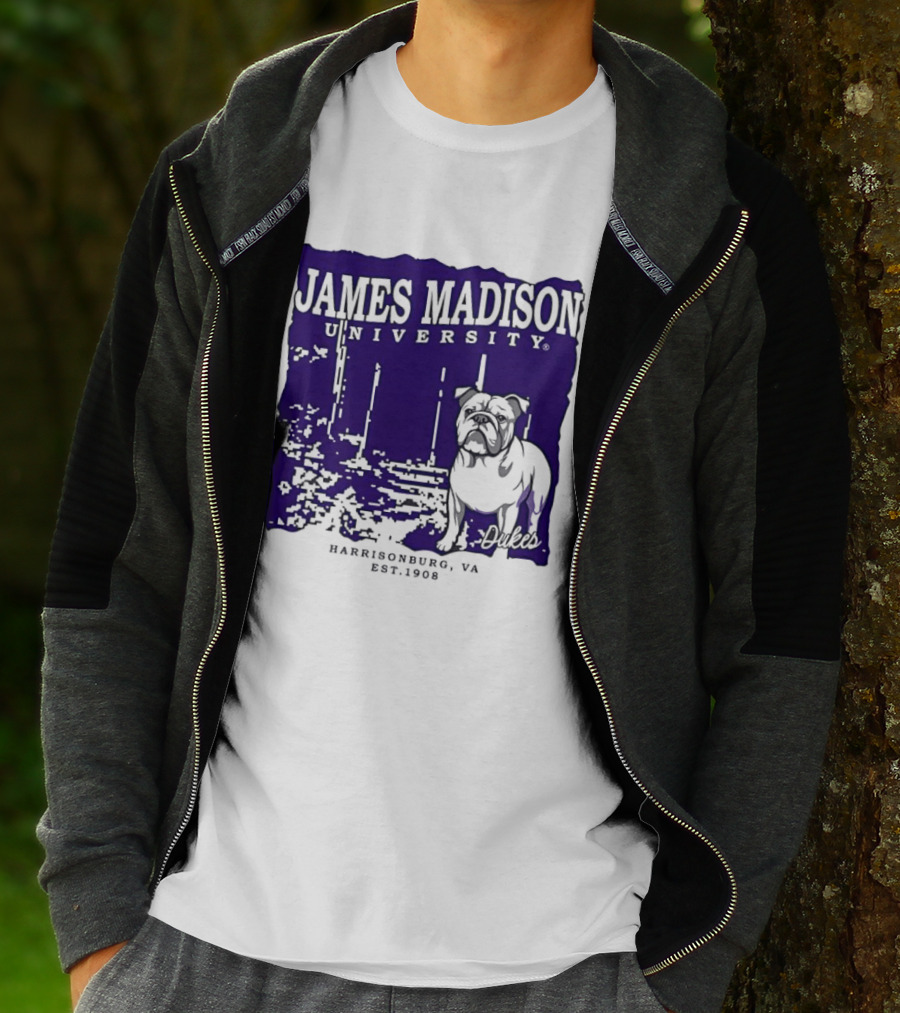 James Madison University Dukes Harrisonburg VA Est 1908 Bulldog T-Shirt