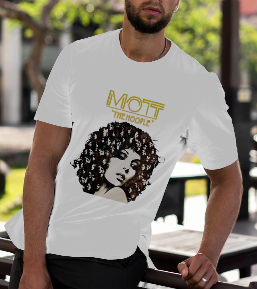 Mott The Hoople Iconic Hair Portrait With Faces T-Shirt
