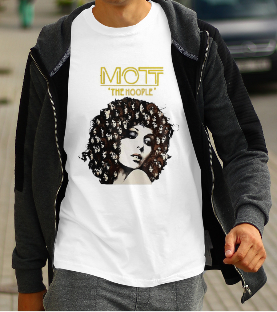 Mott The Hoople Iconic Hair Portrait With Faces T-Shirt