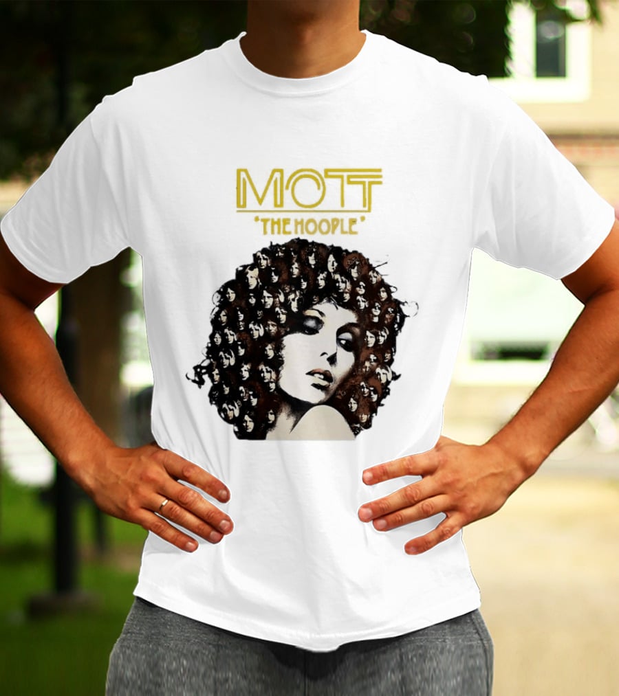 Mott The Hoople Iconic Hair Portrait With Faces T-Shirt