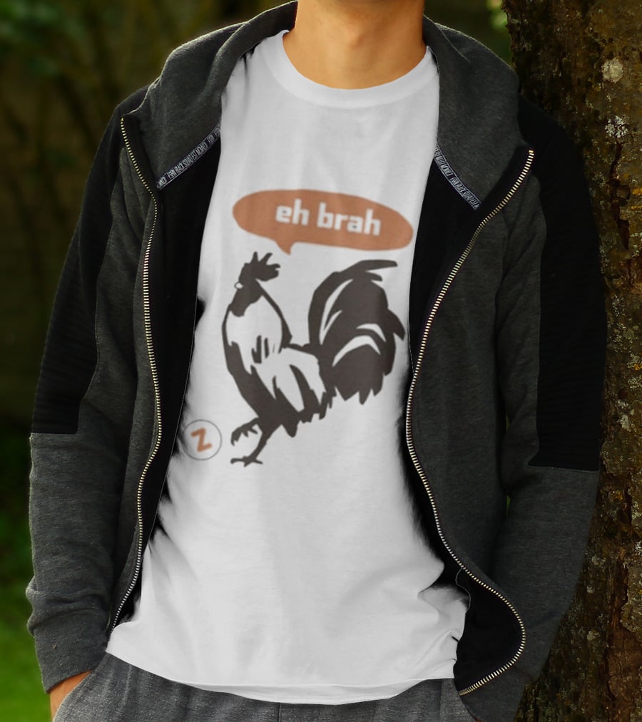 Zippys Eh Brah Rooster Speech Bubble T-Shirt