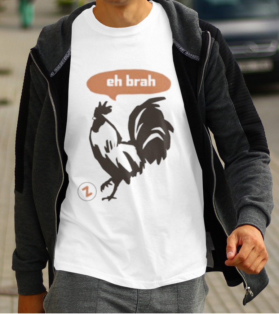 Zippys Eh Brah Rooster Speech Bubble T-Shirt