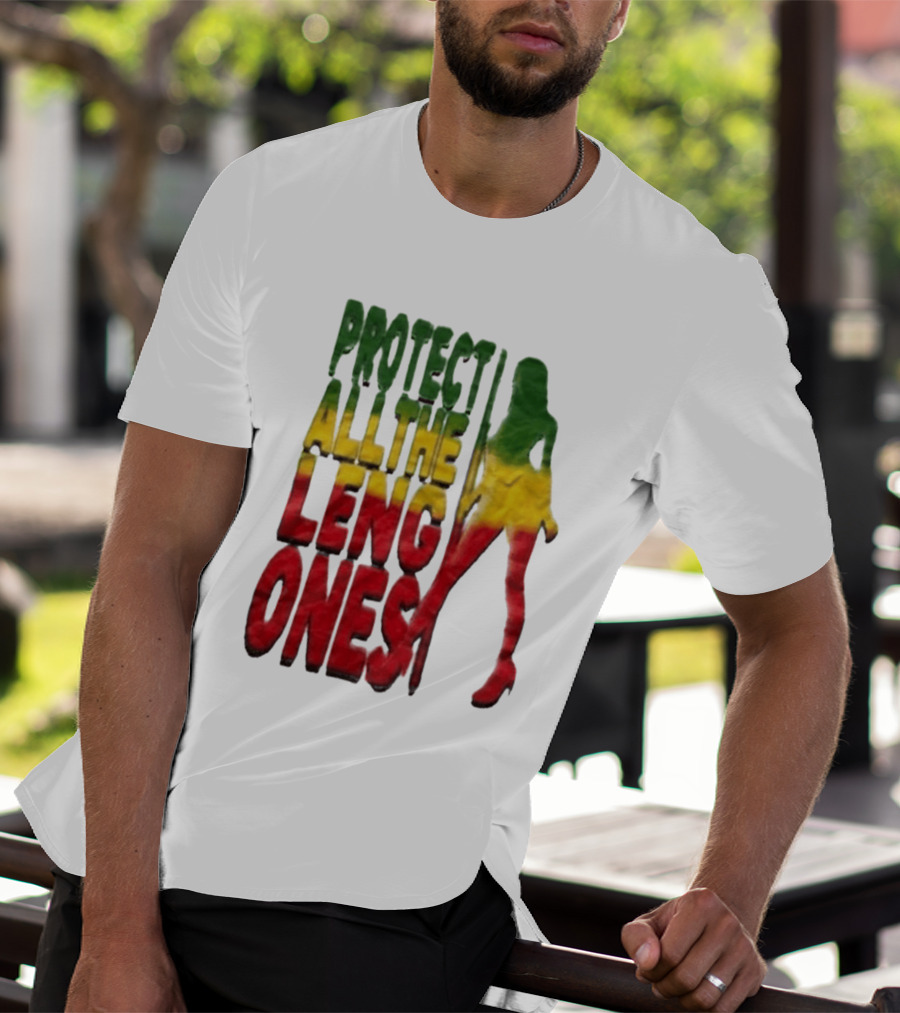 Protect All The Leng Ones Rasta T-Shirt
