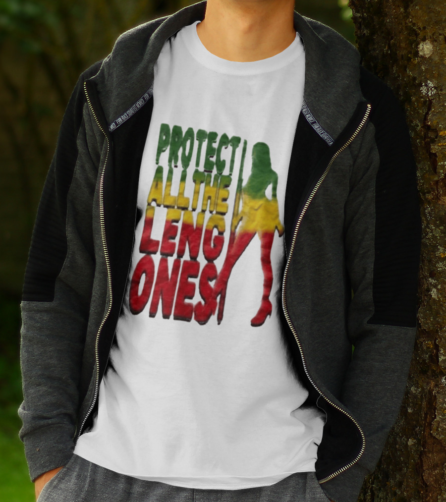 Protect All The Leng Ones Rasta T-Shirt
